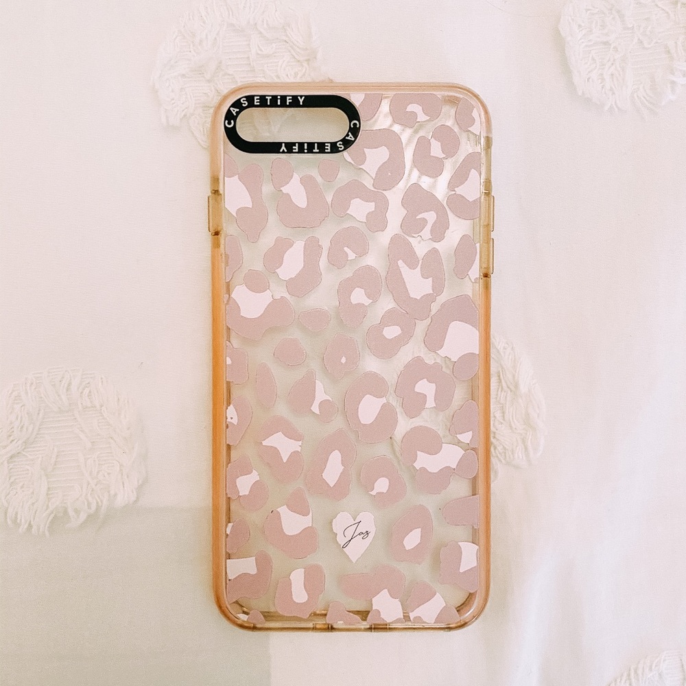 Dusty Pink Leopard Casetify Case iPhone 8 Plus
